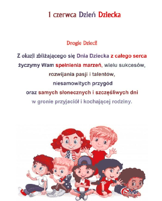 Kolorowe długie życzenia z okazji dnia dziecka